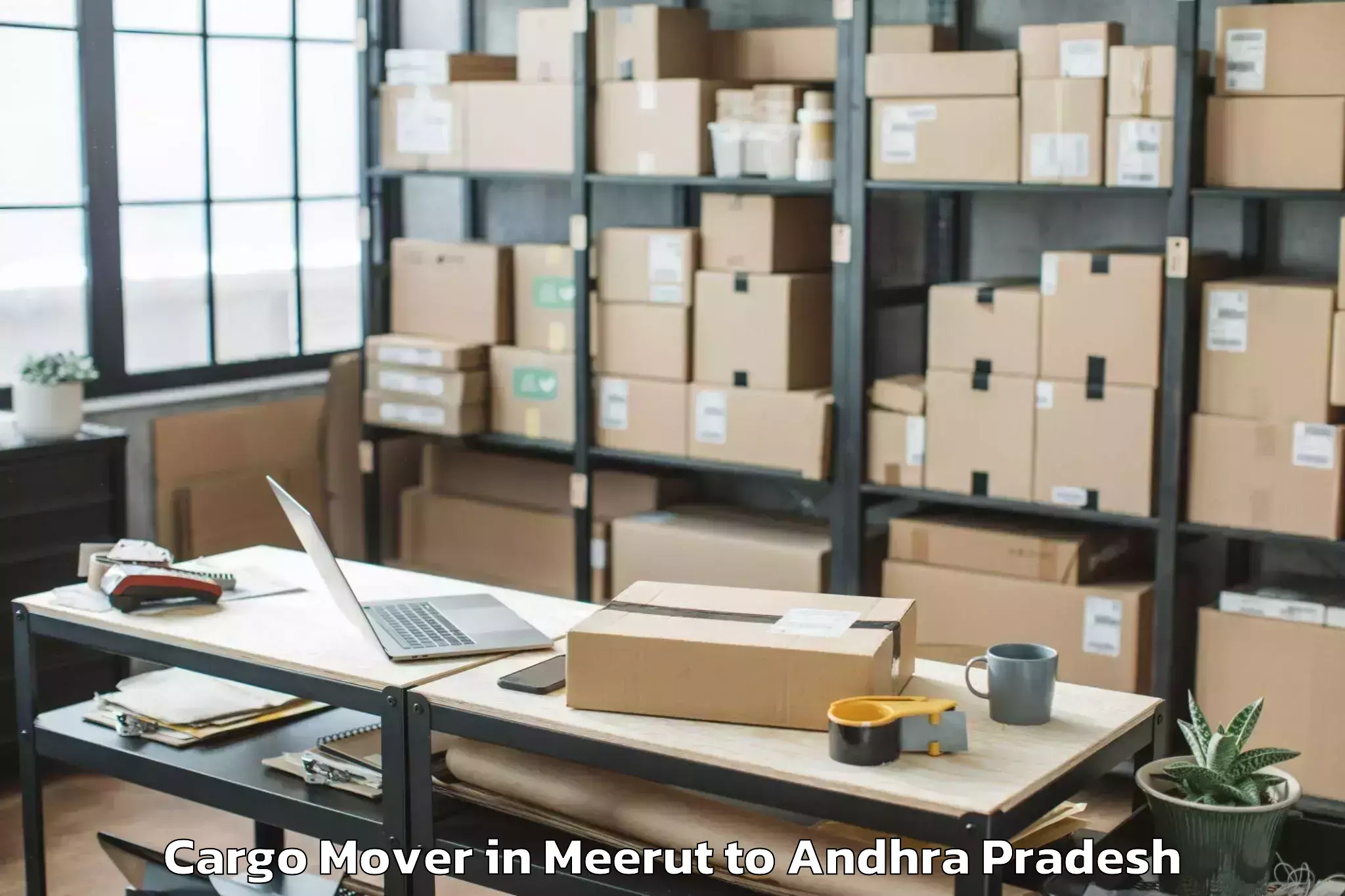 Book Meerut to Pedavegi Cargo Mover